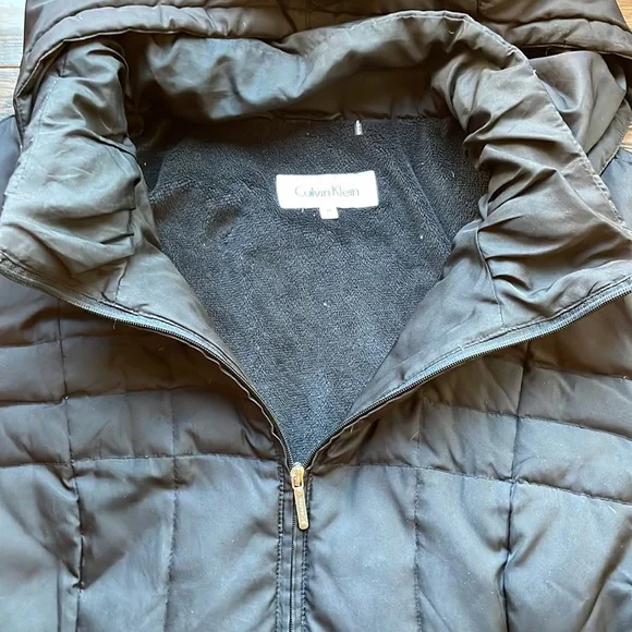 Calvin Klein black down jacket hooded plus size 3X - Picture 5 of 15